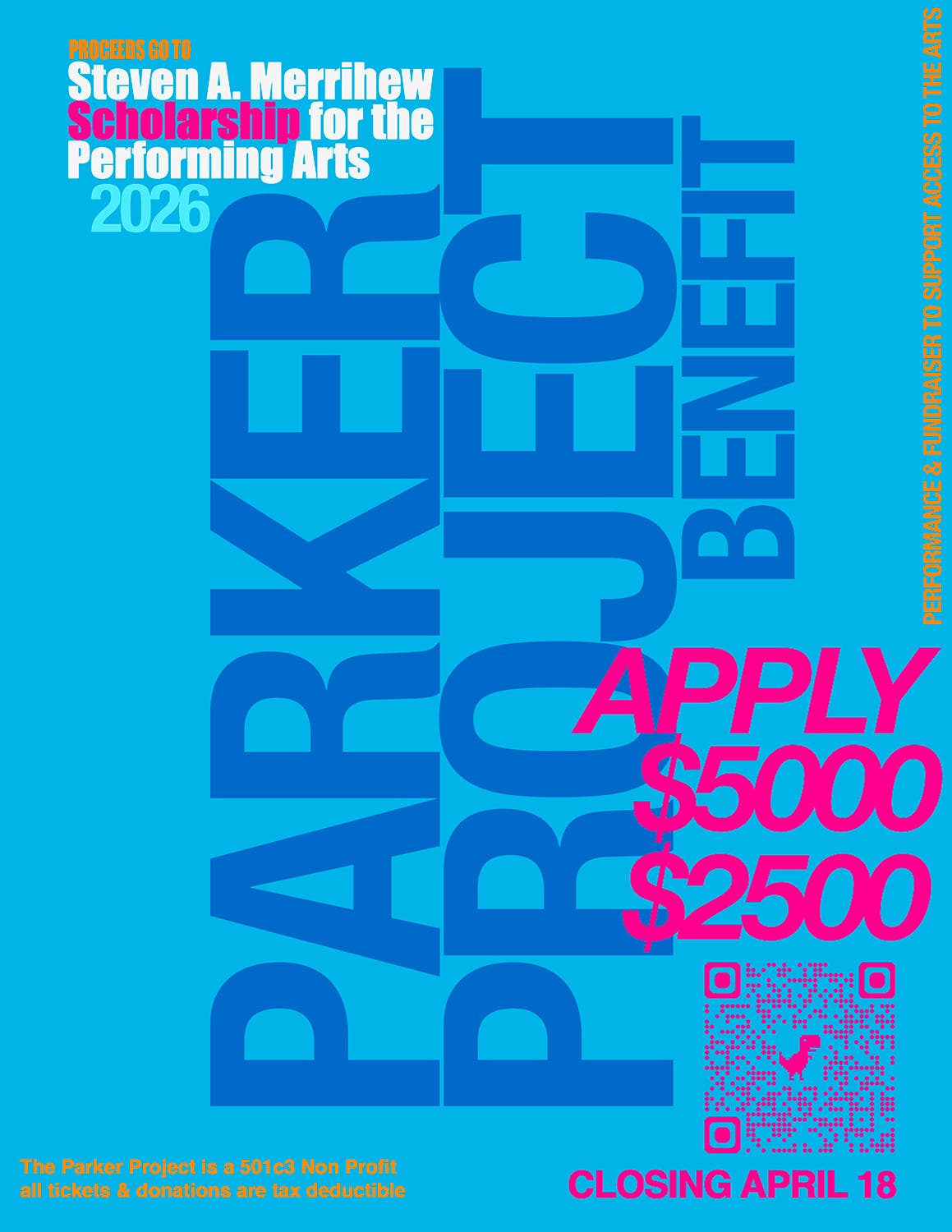 The 2026 Parker Project Benefit for SCHOLARSHIPS for FFLD County Graduating Seniors Performing Arts