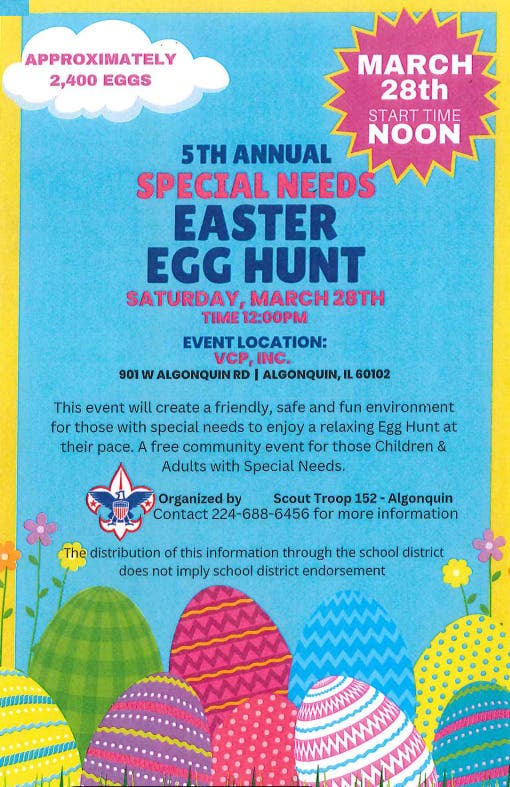 5th Annual Special Needs Easter Egg Hunt