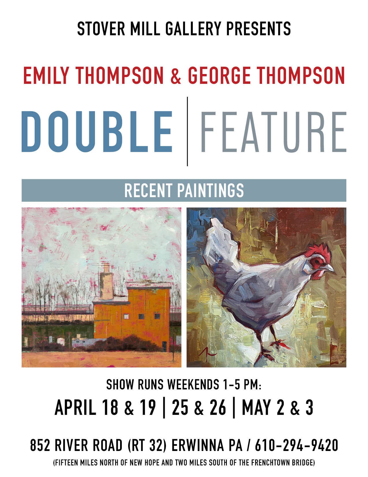 Double Feature: Recent Paintings by Emily Thompson and George Thompson