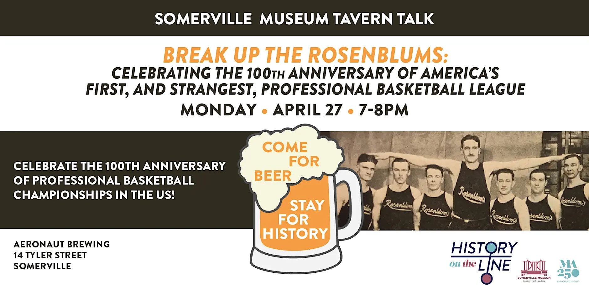 Tavern Talk: Break Up the Rosenblums! 100 Years of Basketball’s Strangest League