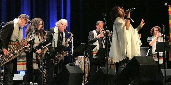 The Either/Orchestra returns to the Regattabar with Ethiopian vocalist Munit Mesfin