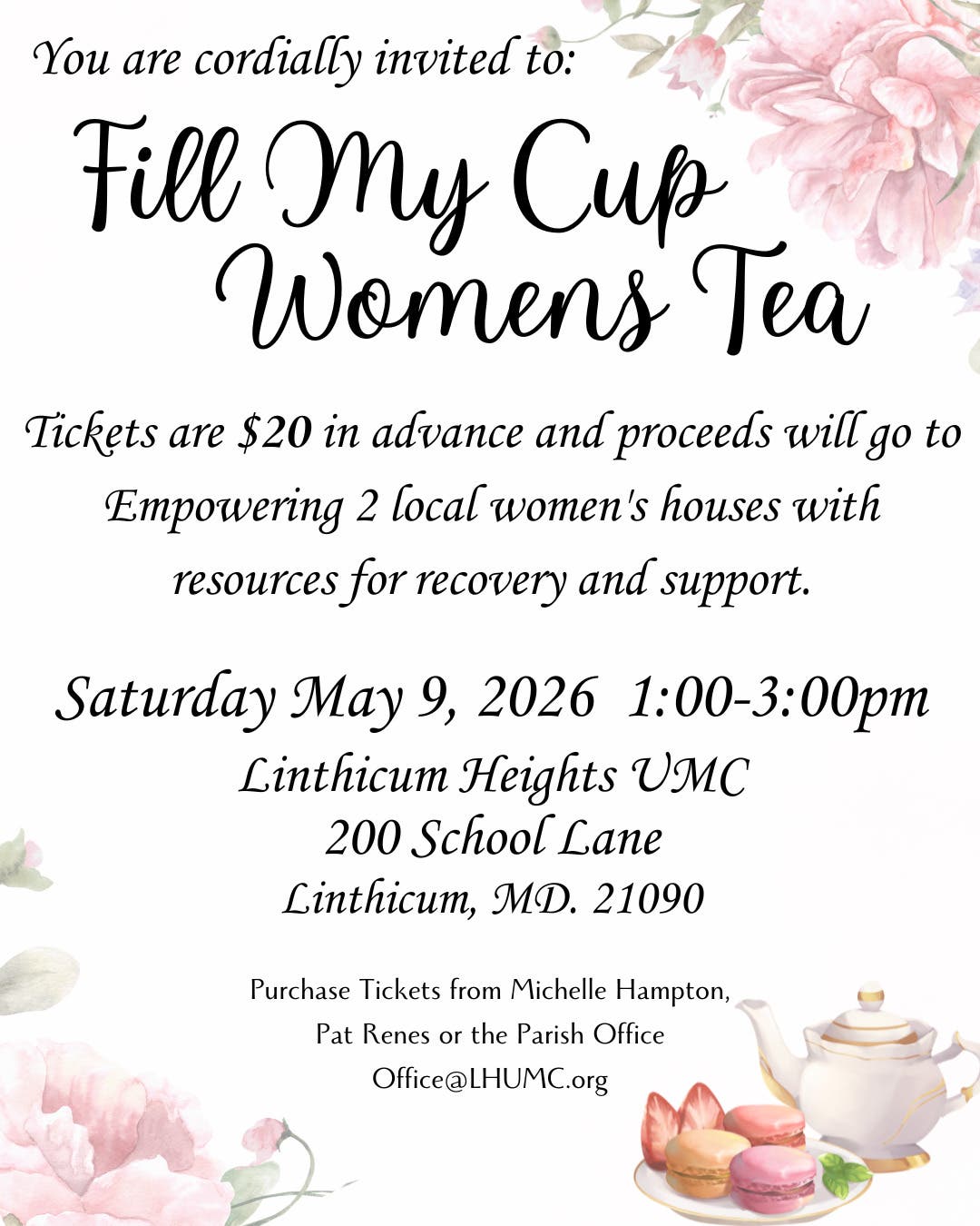 Fill My Cup Womens Tea