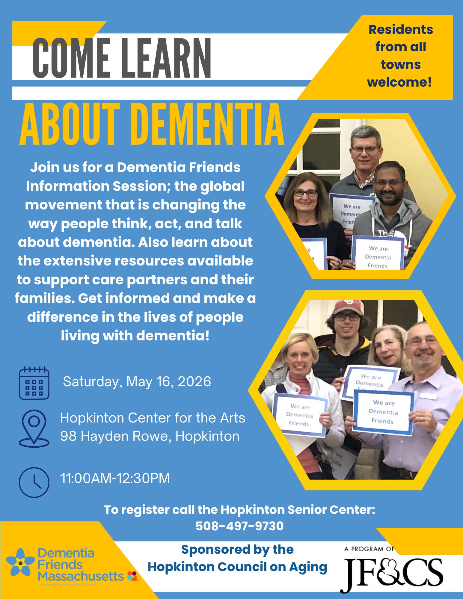 Come Learn about Dementia