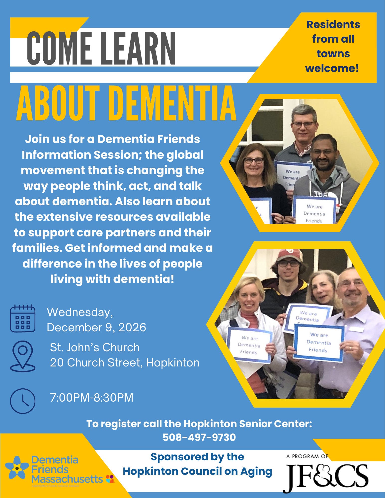 Come Learn about Dementia