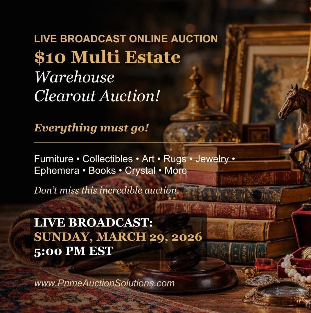 $10 Multi-Estate Warehouse Clearout Online Auction | Everything Must Go!