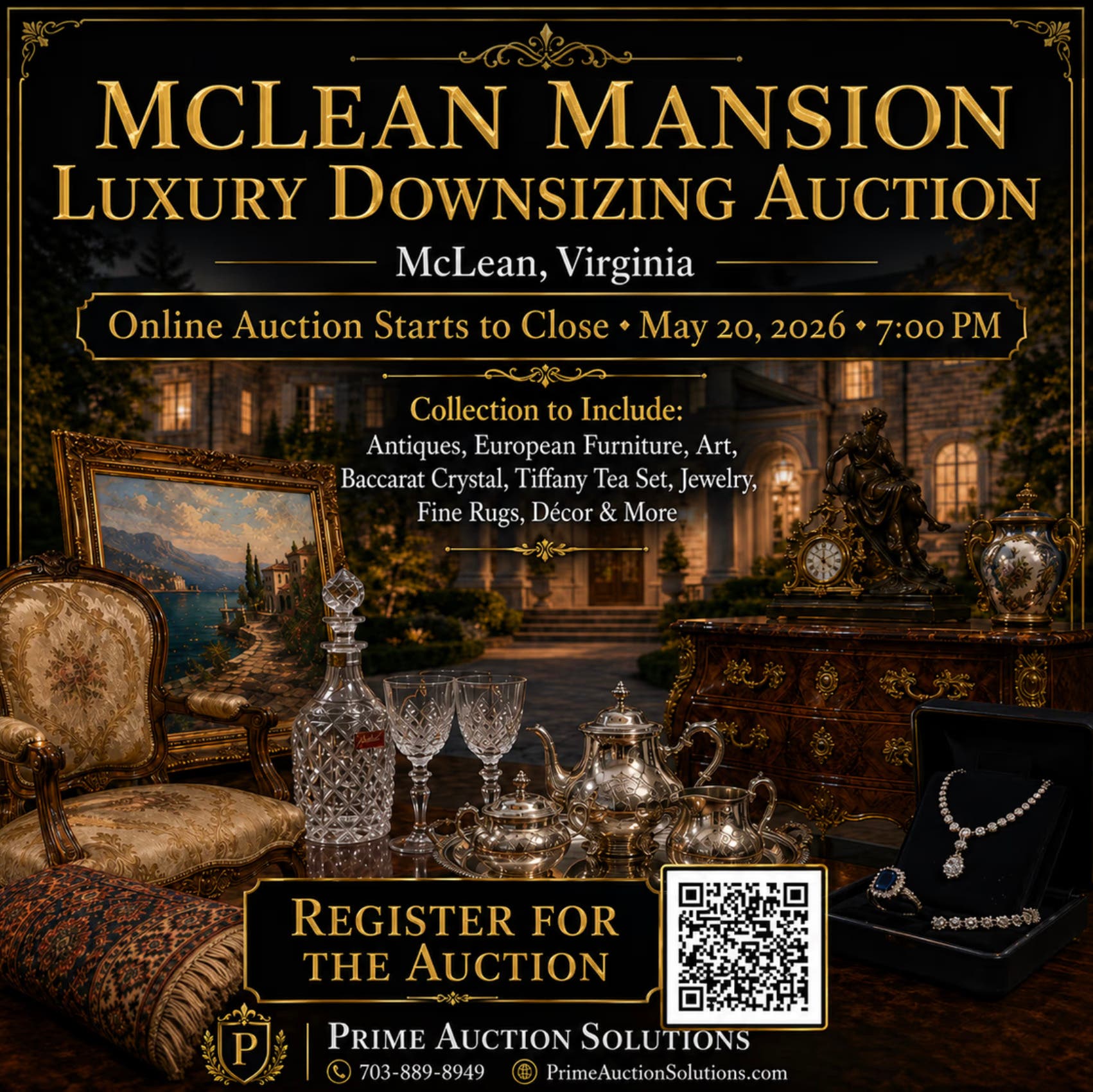 $2.8 Million Luxury McLean Mansion | Downsizing Online Auction