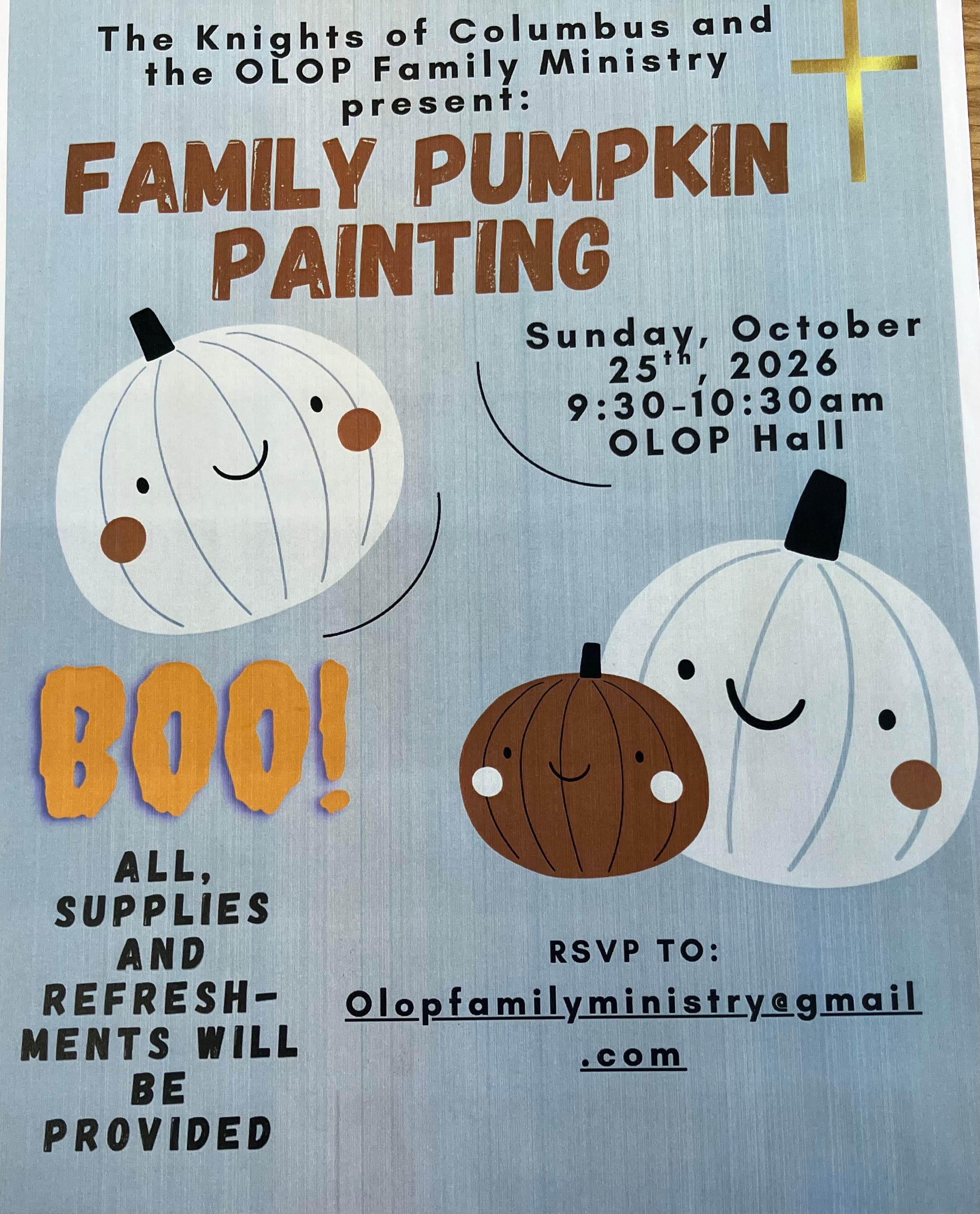 Family Pumpkin Painting at Our Lady of Peace Church Hall