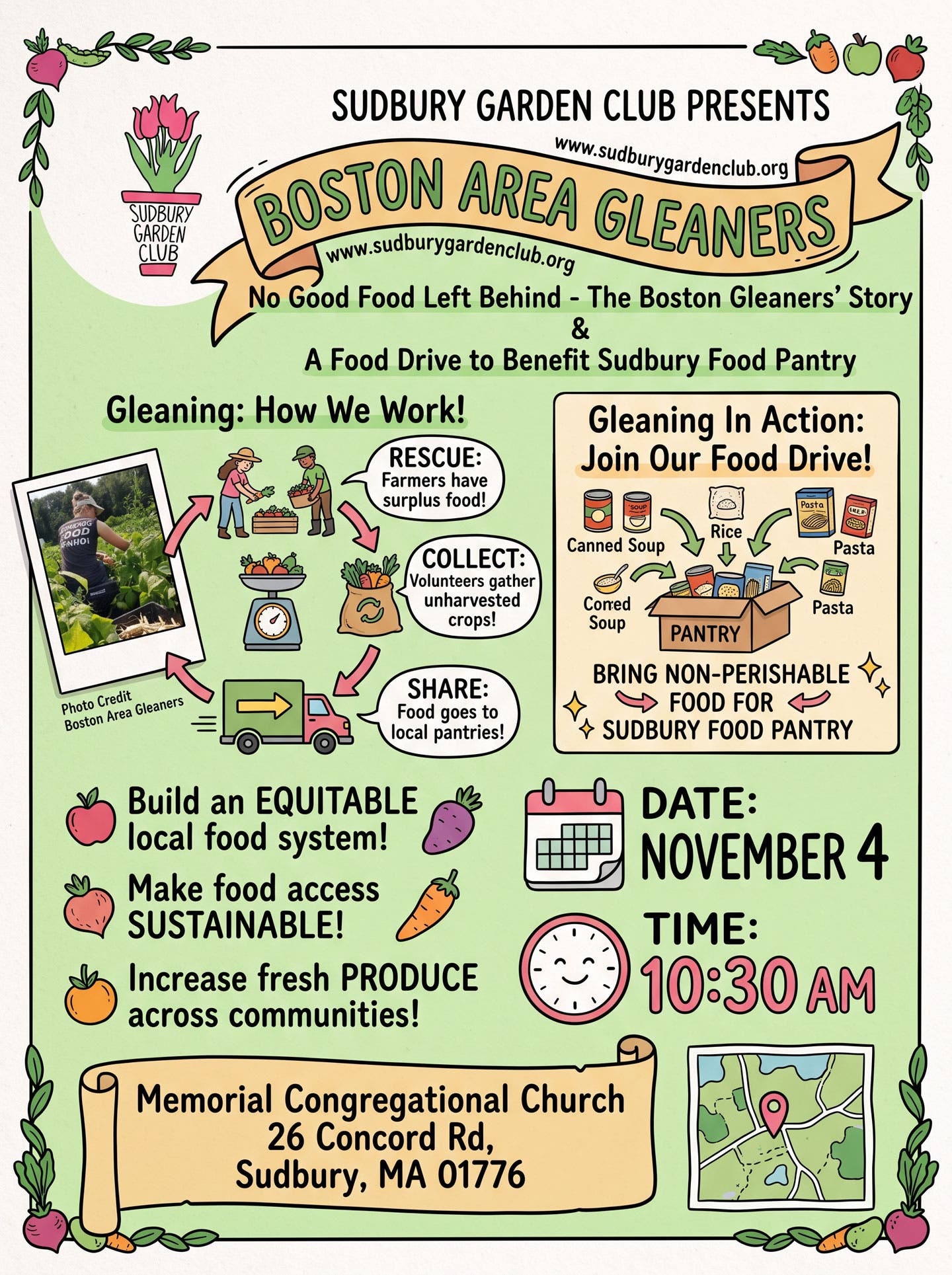 No Good Food Left Behind: Boston Area Gleaners' Story & Food Drive