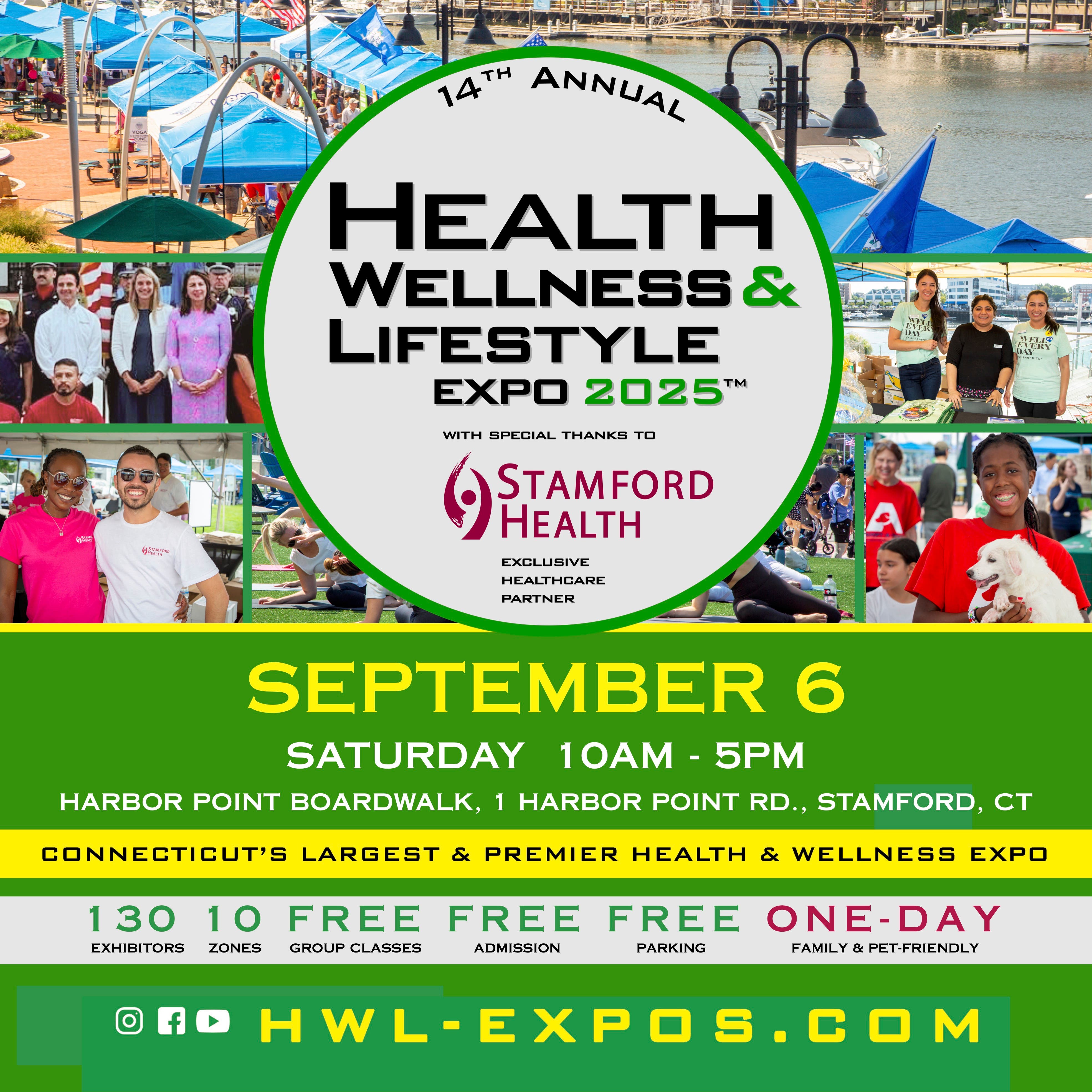 Sep 6 | 14th Annual Health Wellness & Lifestyle Expo 2025 with special thanks to Stamford Health