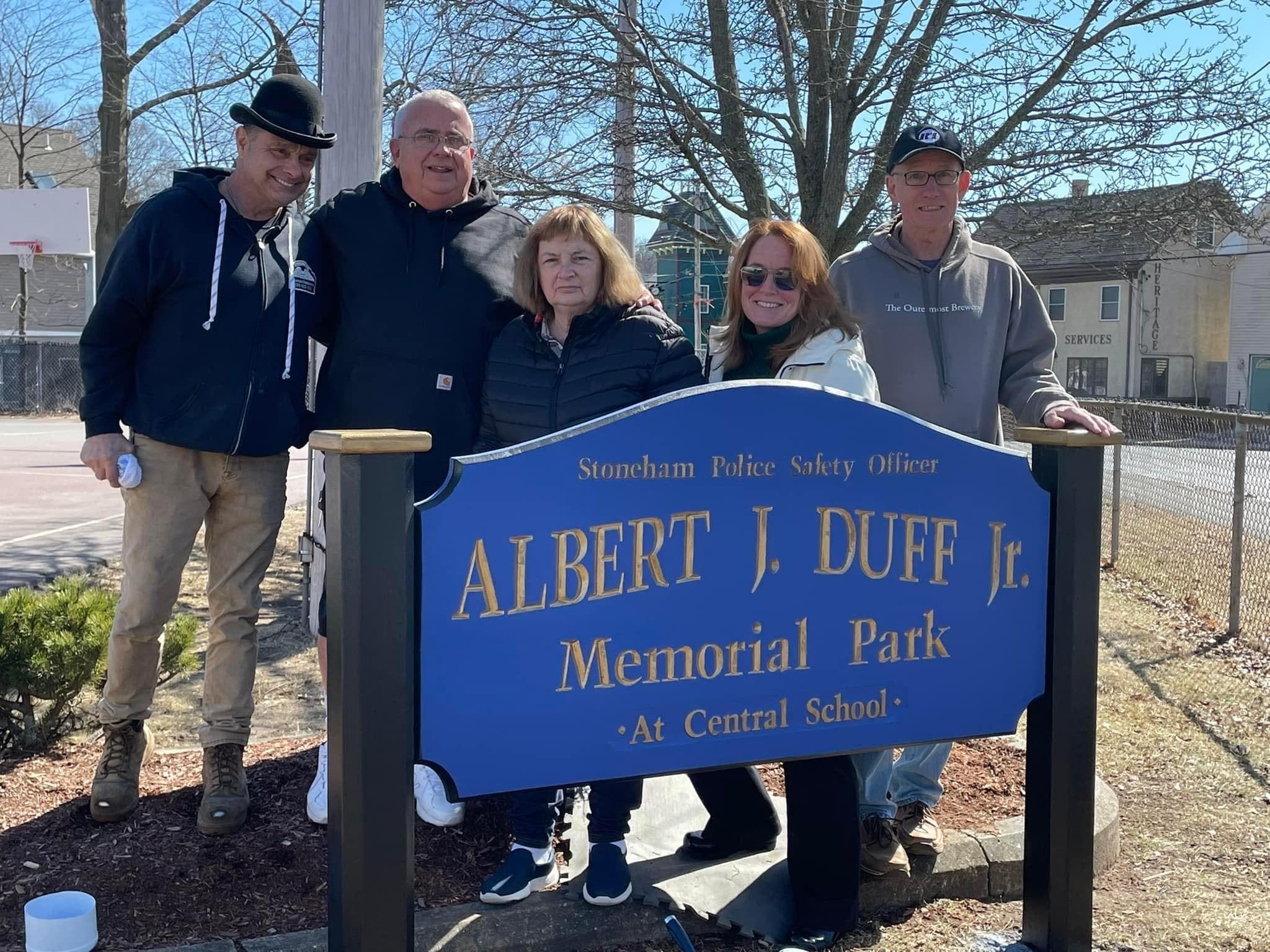 Restored Duff Park Sign