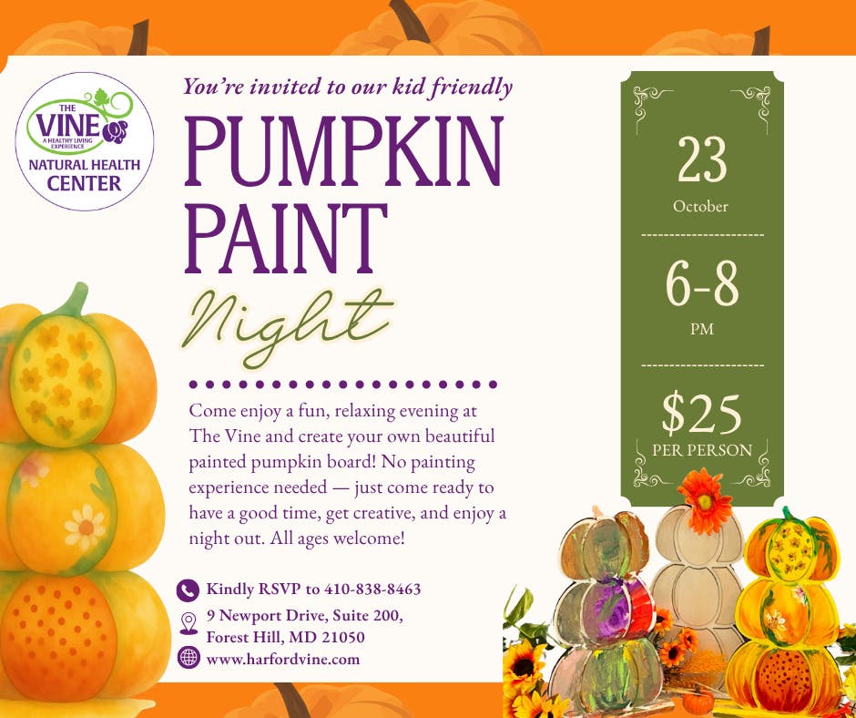 The Vine Event : October Pumpkin Paint Night