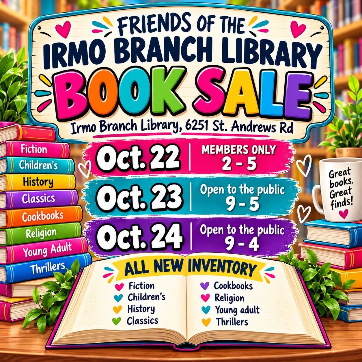 Friends of the Irmo Branch Library Book Sale