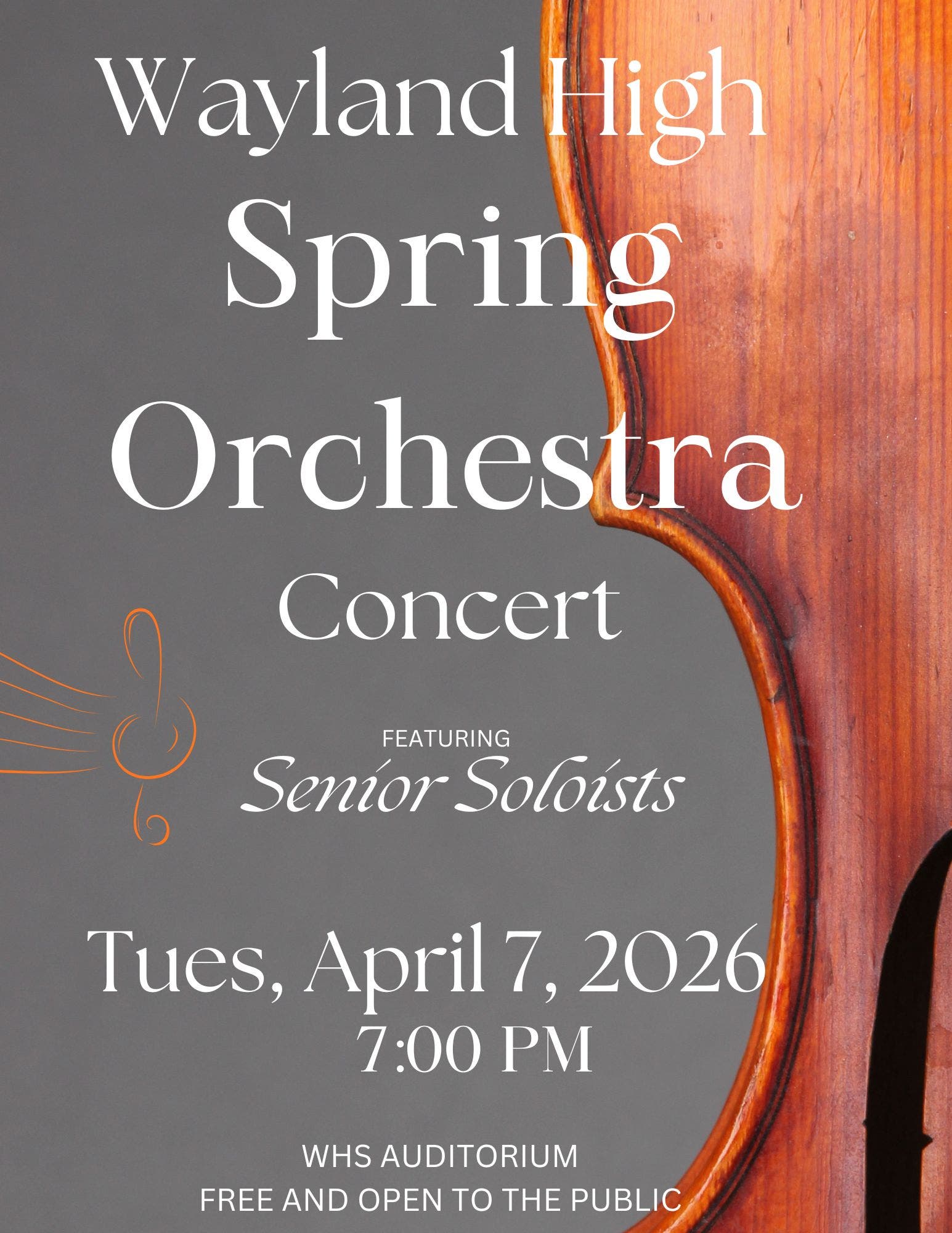 Apr 7 | Wayland High School Spring Orchestra Concert | Wayland, MA Patch