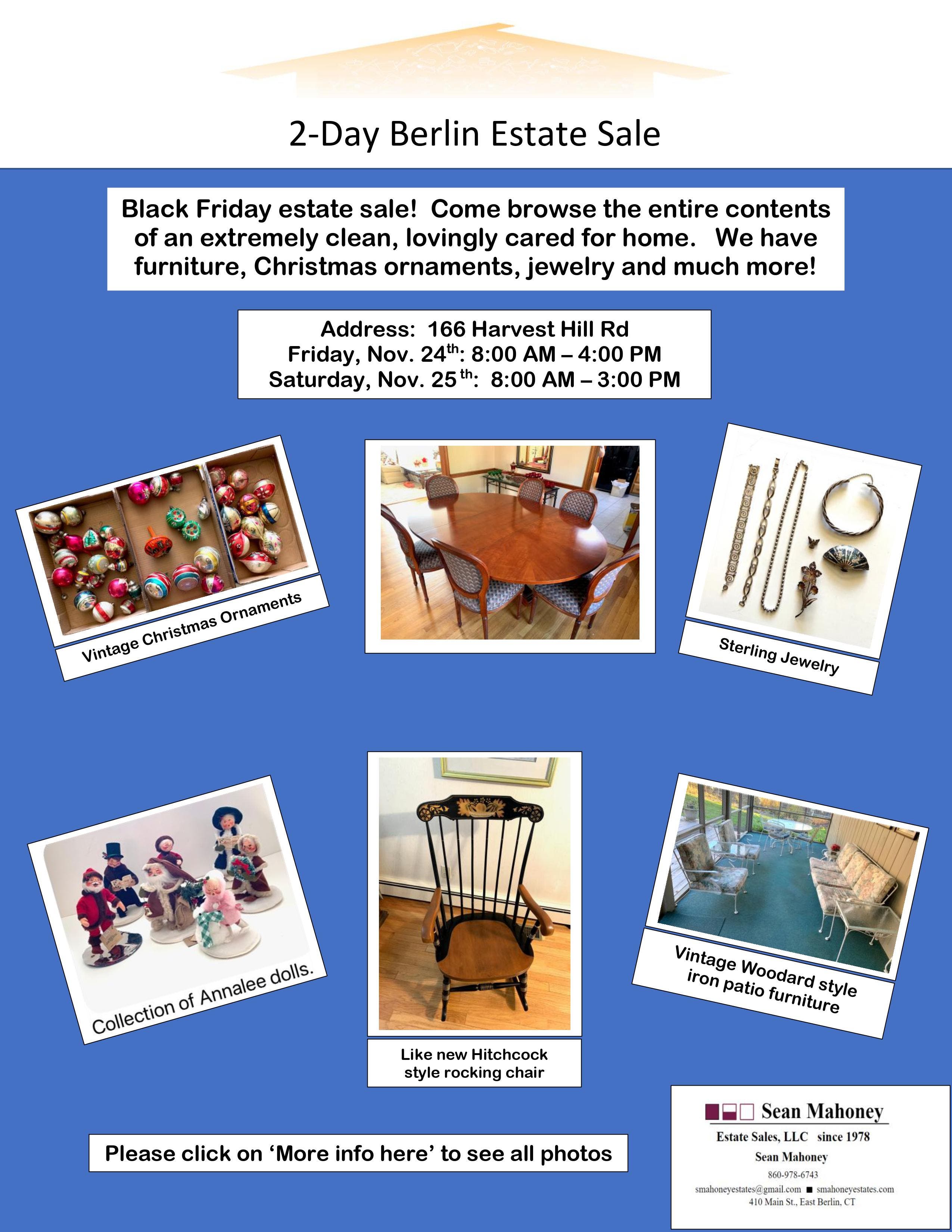 Nov 24 Berlin Estate Sale Berlin, CT Patch