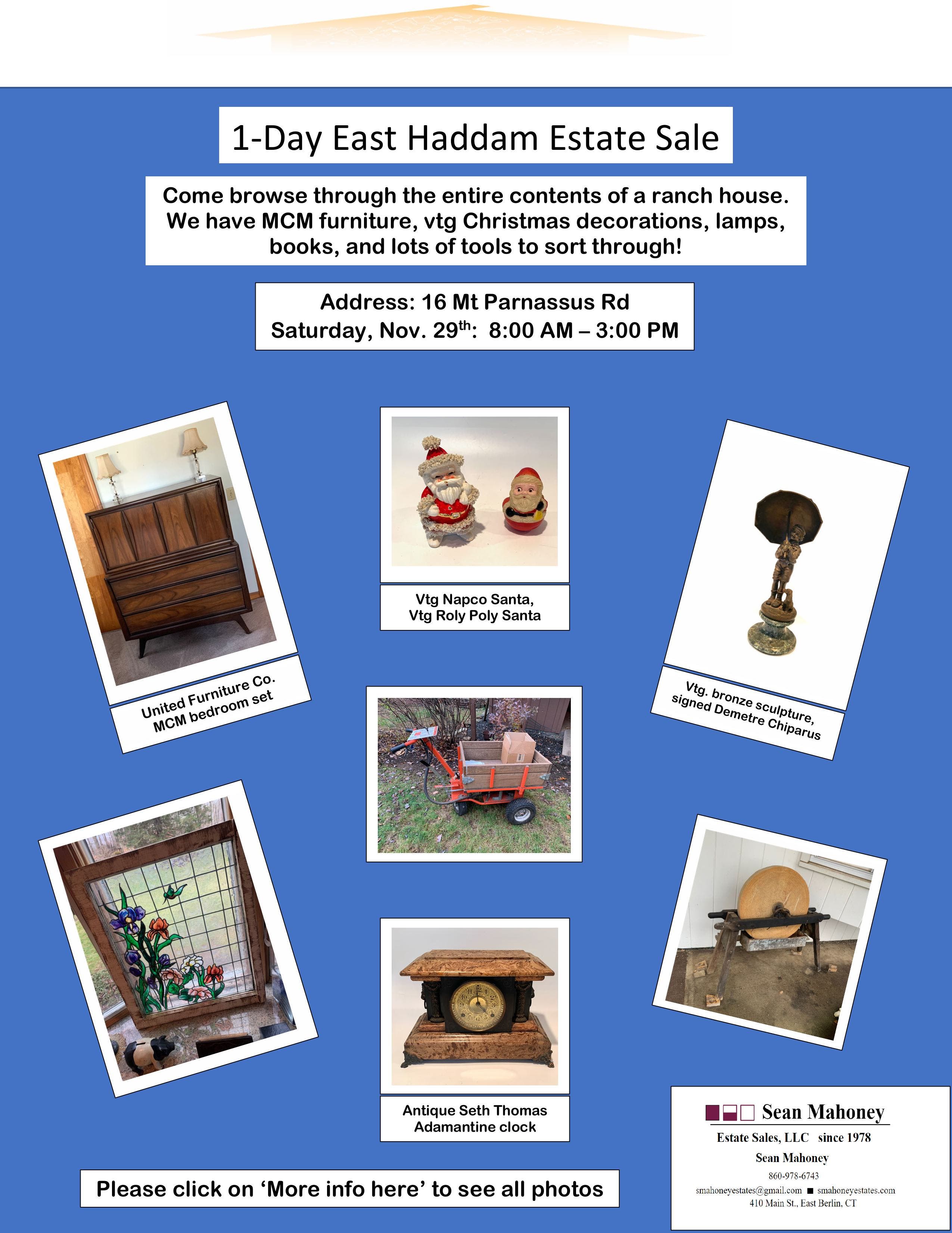 1-Day East Haddam Estate Sale