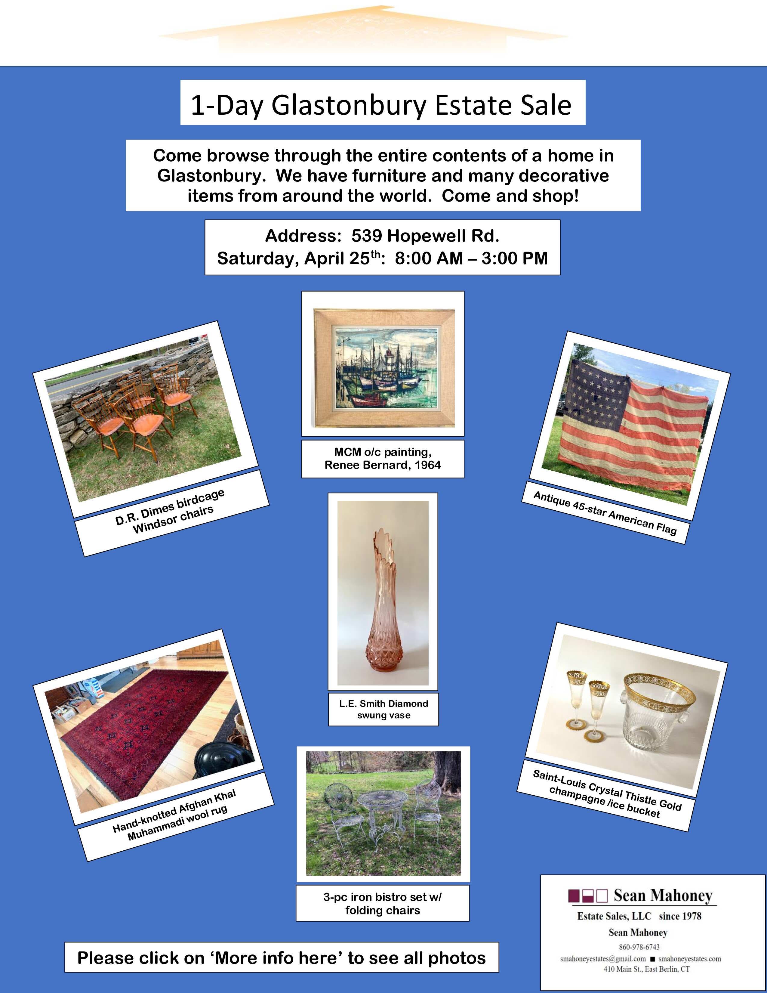 1-Day Glastonbury Estate Sale