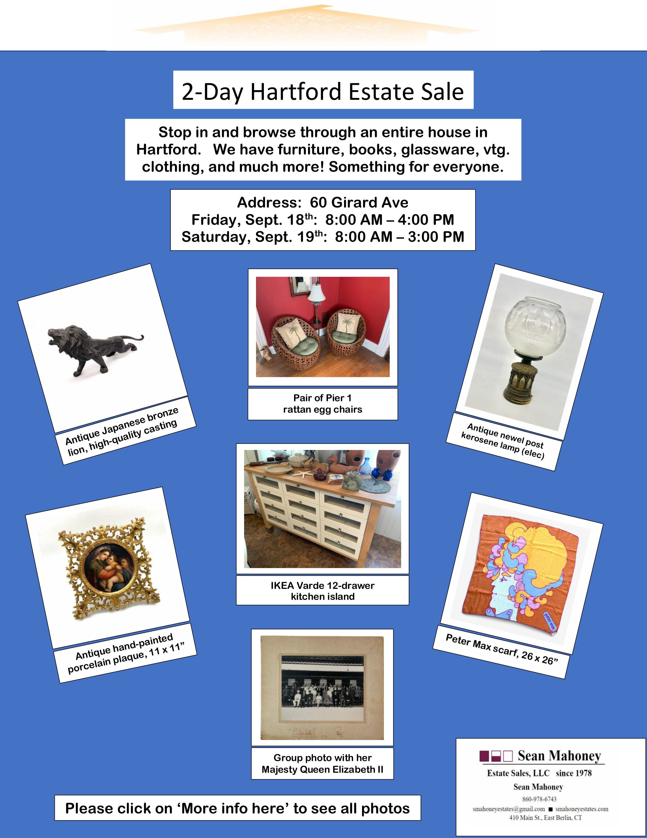 2-Day Hartford Estate Sale