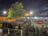 Antique Tractor Pull at night