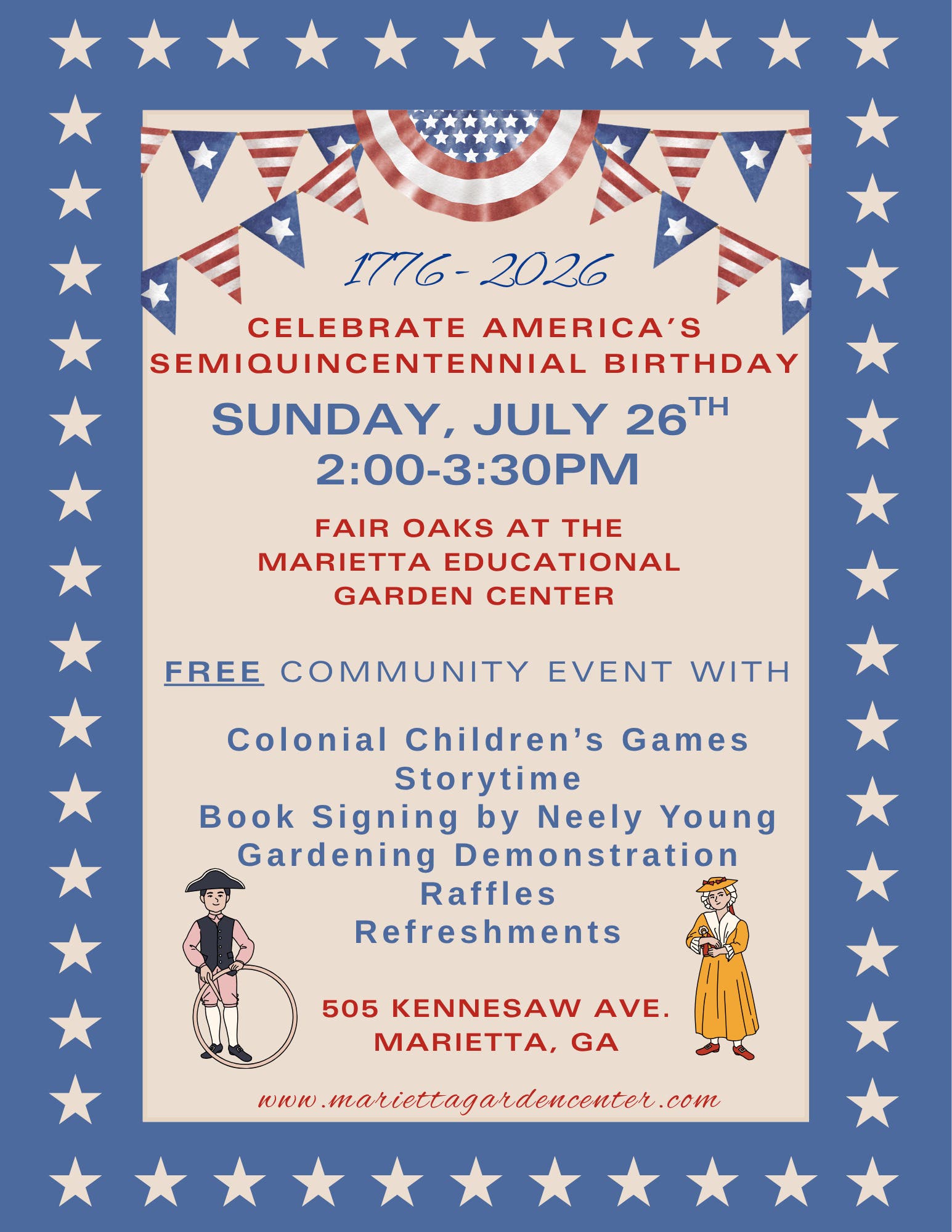 America's 250th Birthday Celebration at Fair Oaks!