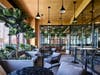 Indoor patio at Birch House, Jersey City