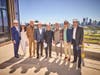 505 Summit has officially topped out at 54 stories.  Panepinto Properties was recently joined on-site to celebrate the milestone by executives from AJD Construction and representatives of the New York Immigration Fund (NYIF).