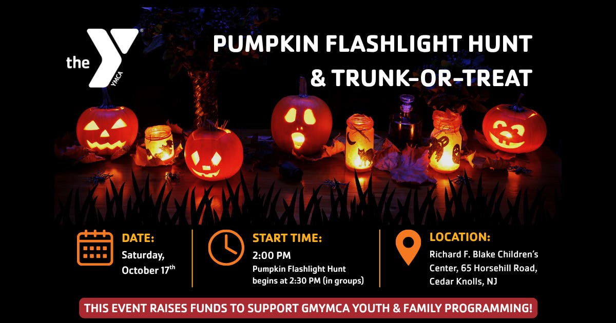 Greater Morristown YMCA to Host Pumpkin Flashlight Hunt & Trunk-or-Treat
