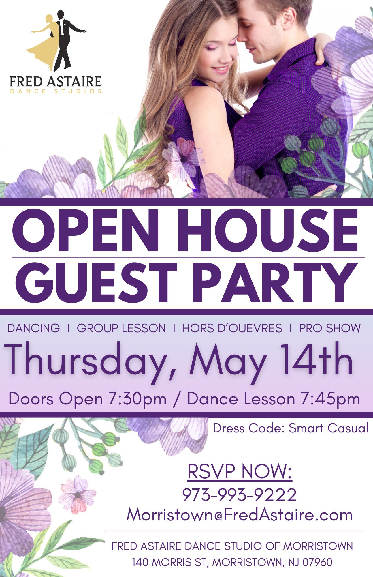 Free Ballroom & Latin Dance Lesson & Open House Party