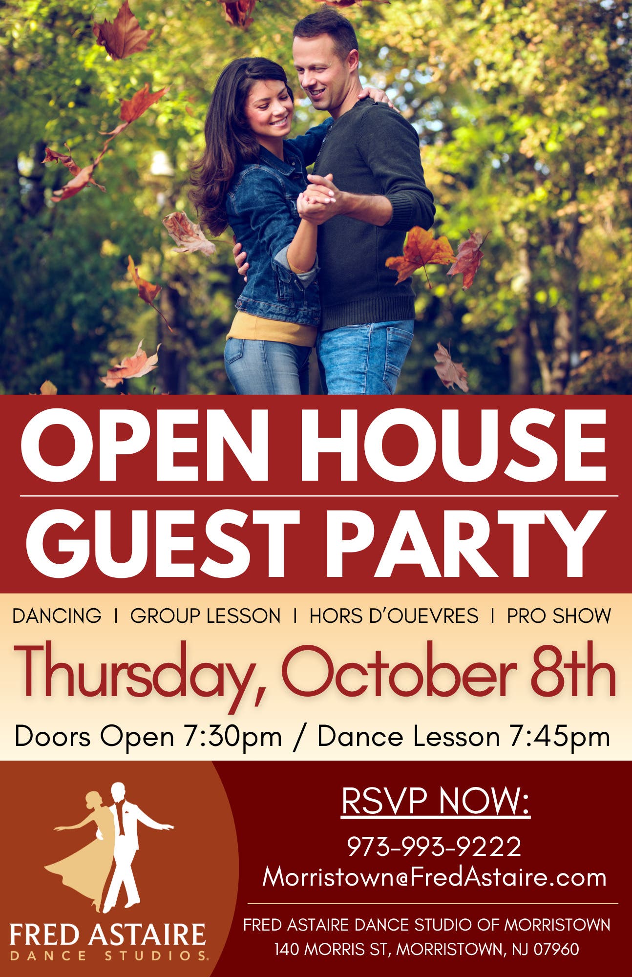 Free Ballroom & Latin Dance Lesson & Open House Party