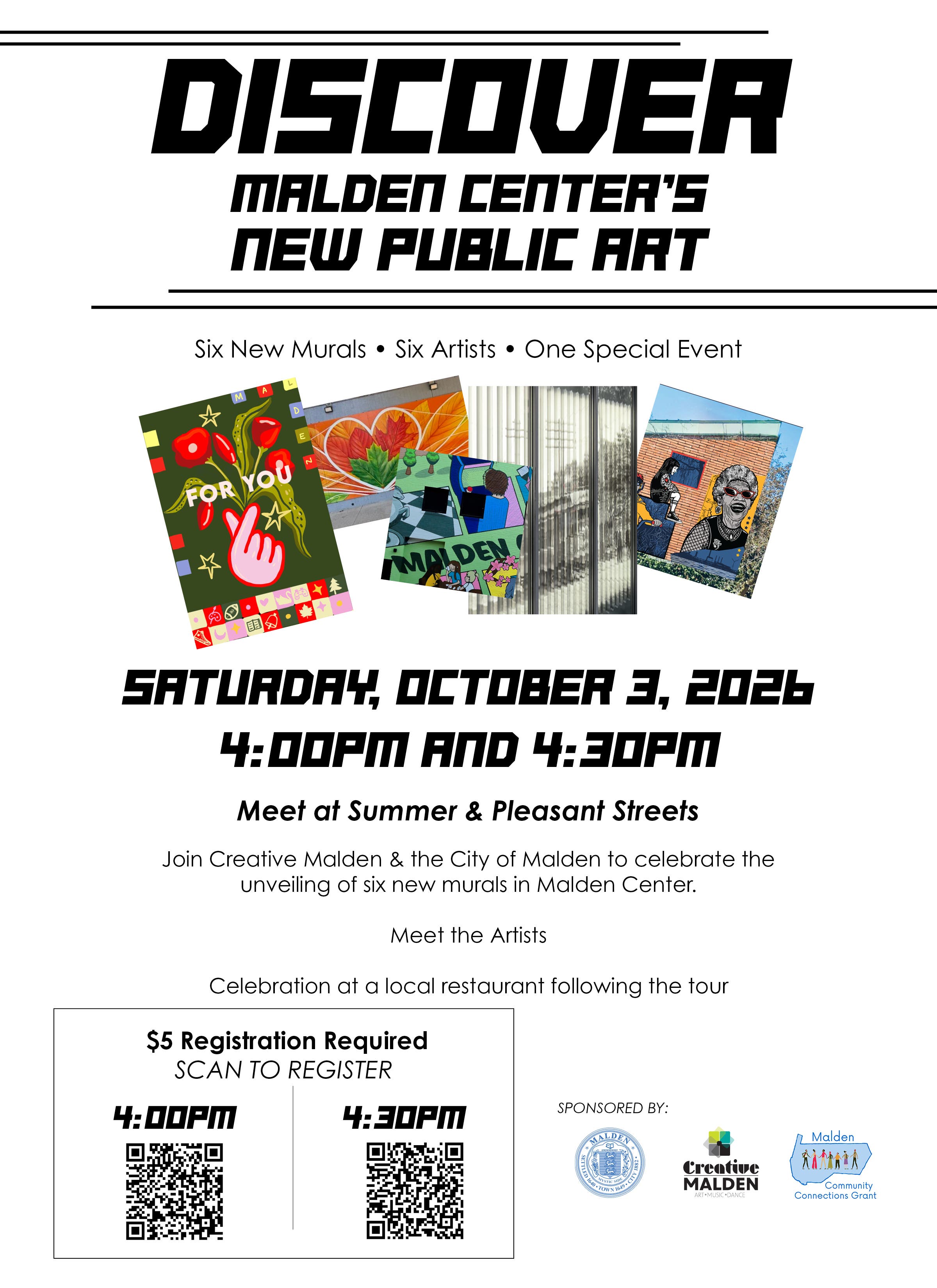Discover Malden Center’s New Public Art: Walking Tour