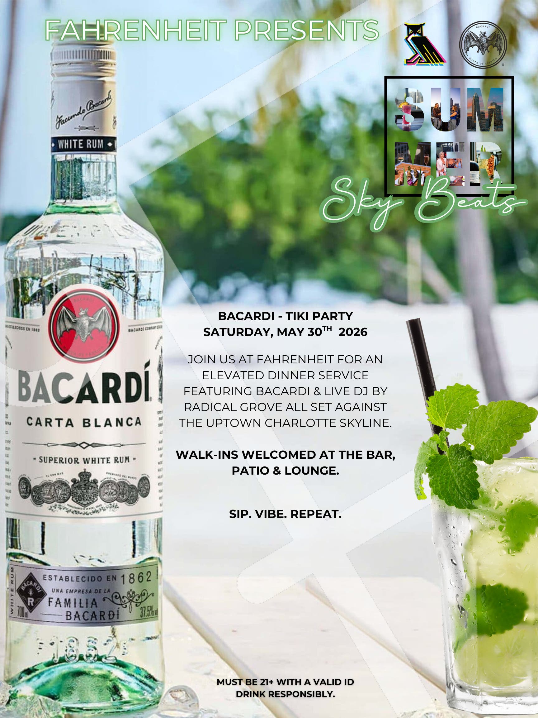 Summer Sky Beats: Bacardi Tiki Party