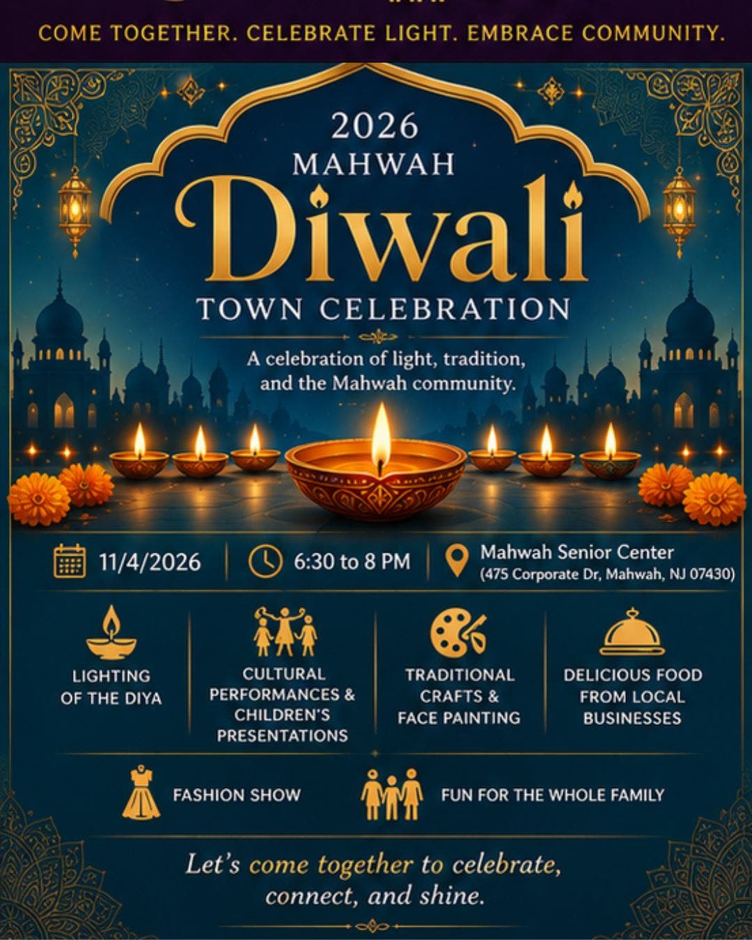 2026 Mahwah Diwali Town Celebration