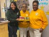 Youth Department Director Pyeisha Allen with Ruth Chambers and Rosemary Paige, from Sigma Gamma Rho-Philo Affiliates.