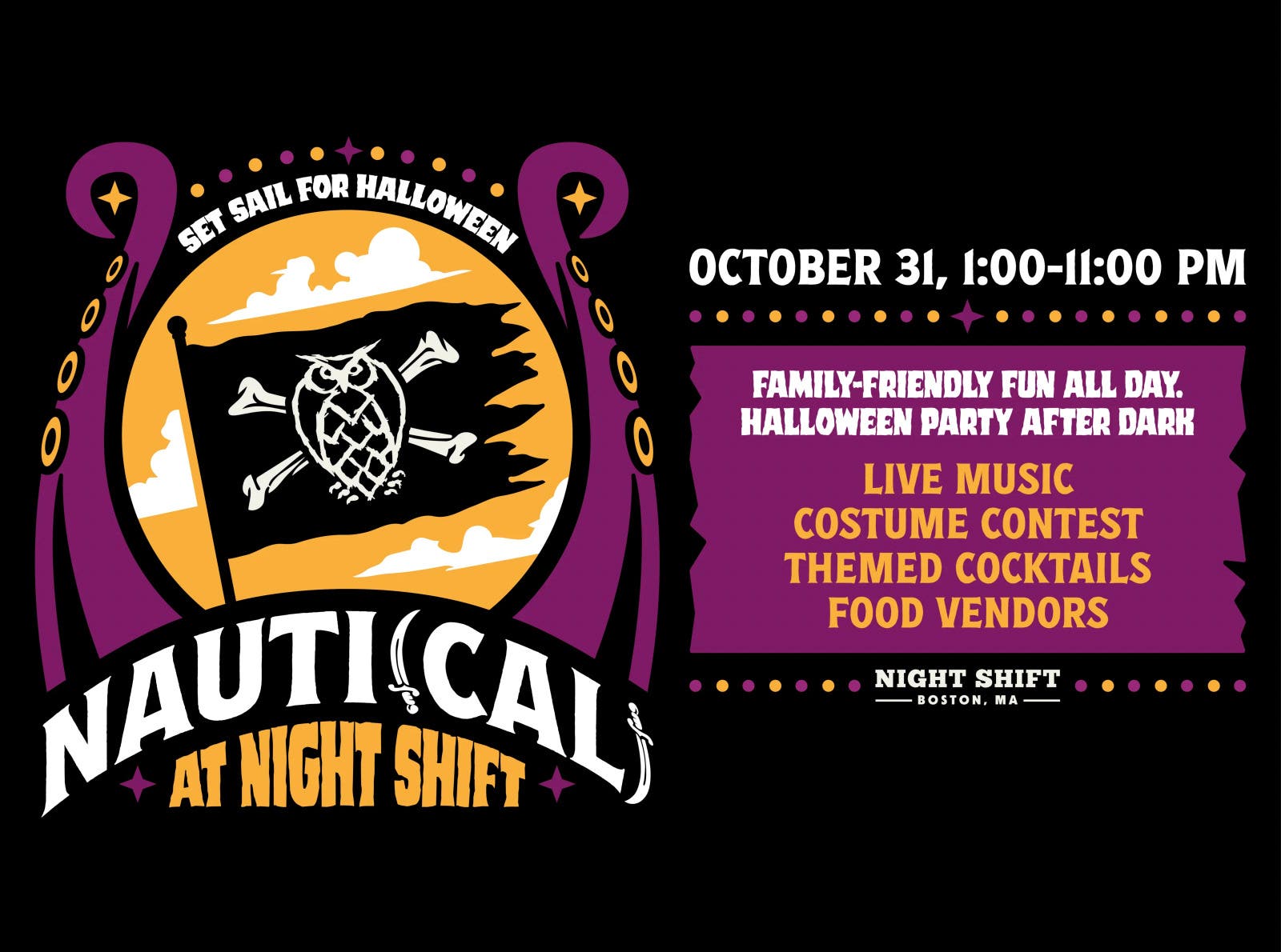 Nauti(cal) at Night Shift - A Pirate Themed Halloween Party