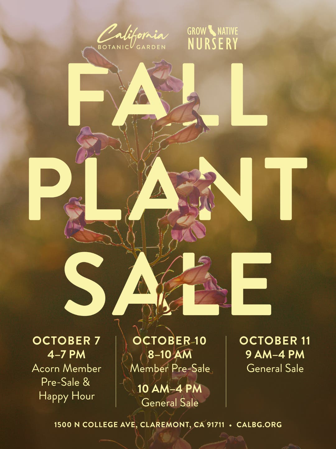 Grow Native Nursery Fall Plant Sale 2026