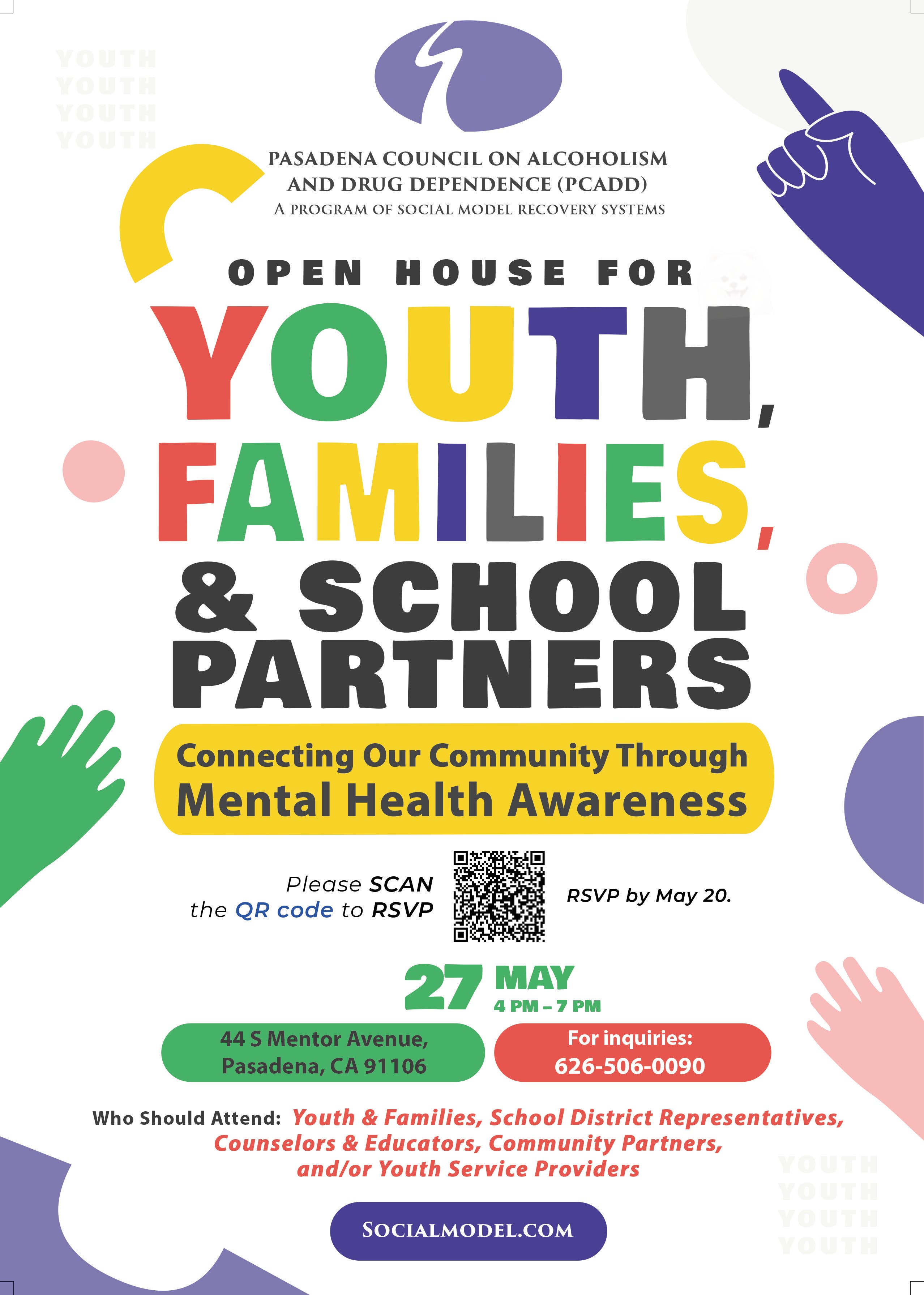 SMRS Hosts Open House for Youth & Families in Pasadena, Mental Health