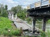 One of dozens of destroyed bridges we've come across in our travels