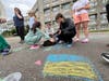 Putting on an event for displaced children