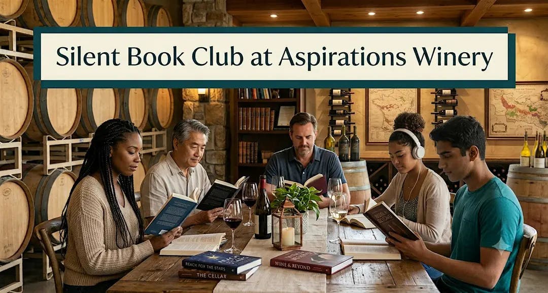Silent Book Club at Aspirations Winery 