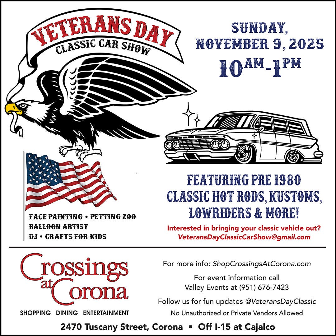 Veteran's Day Car Show at Crossings at Corona