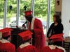 “Thank you for helping me achieve this goal,” a graduate tells parents and teachers during a graduation ceremony on May 23.