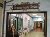 St. Coletta’s Executive Director Annette Skafgaard stands outside Transition Town – a colorful “village” inside Kennedy School where students ages 14-21 receive simulated on-the-job training in such fields as baking, retail services and central purchasing