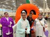 Austin Powers (far left) was among the colorful characters that paraded through St. Coletta’s of Illinois on Oct. 31 for an annual Halloween party.