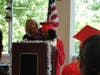 Graduate Jahana H. thanks her parents for their support and humorously tells teachers, “Don’t miss me too much,” during her graduation speech on May 22, 2024 at the Lt. Joseph P. Kennedy Jr. School for Exceptional Children.