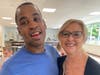Sue Moring, a former nurse at St. Francis School for Exceptional Children, enjoyed reuniting with one of her former students, Lashan A., at a get-together June 21 at St. Coletta’s of Illinois.

