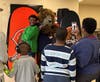Staley Da Bear took time to snap photos and share smiles with Kennedy School students during a fun-filled visit!