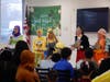 Members of the NCJW Traveling Players perform an interactive show about friendship for students at the Lt. Joseph P. Kennedy Jr. School for Exceptional Children on March 5, leading the audience in songs, movement and messages about kindness and inclusion.