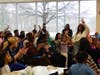 Students, teachers and staff join the fun as they dance and sing along with the NCJW Traveling Players during an interactive performance about friendship on March 5 at the Lt. Joseph P. Kennedy Jr. School for Exceptional Children.