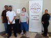 Bakery Manager Elsa Espinosa Diaz (right) joins Coletta’s Crossing Bakery employees Shavon, David and Laurie beside the lobby display of freshly baked cookies available for sale at St. Coletta’s of Illinois in Tinley Park.