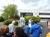 Fr. Dan Korenchan leads students, participants, families and staff in praying the Hail Mary during St. Coletta’s annual May Crowning celebration.