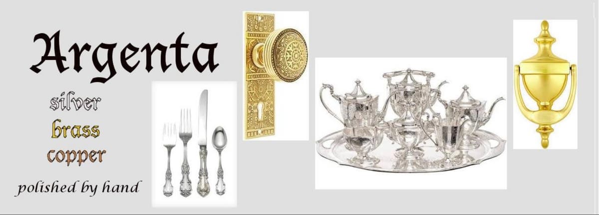 Argenta: Silver, Brass, and Copper polished by hand